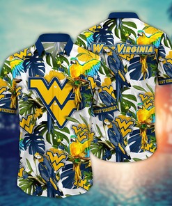 West Virginia Mountaineers NCAA Flower Hawaii Shirt For Fans Ver 1