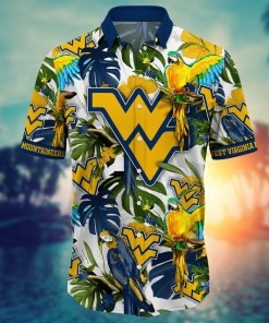 West Virginia Mountaineers NCAA Flower Hawaii Shirt For Fans Ver 1