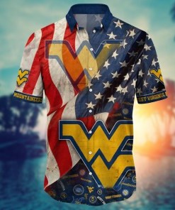 West Virginia Mountaineers NCAA Flower Hawaii Shirt For Fans Ver 10