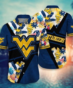 West Virginia Mountaineers NCAA Flower Hawaii Shirt For Fans Ver 11
