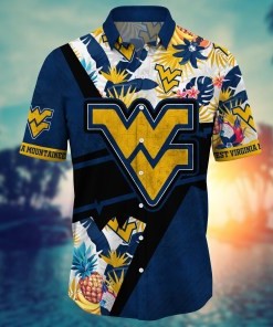 West Virginia Mountaineers NCAA Flower Hawaii Shirt For Fans Ver 11
