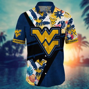 West Virginia Mountaineers NCAA Flower Hawaii Shirt For Fans Ver 11