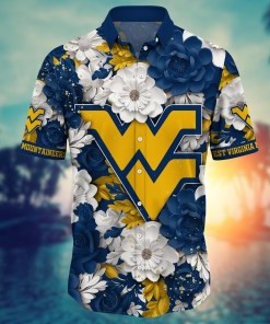 West Virginia Mountaineers NCAA Flower Hawaii Shirt For Fans Ver 12
