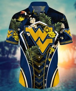 West Virginia Mountaineers NCAA Flower Hawaii Shirt For Fans Ver 13