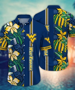 West Virginia Mountaineers NCAA Flower Hawaii Shirt For Fans Ver 14