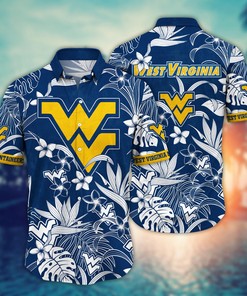 West Virginia Mountaineers NCAA Flower Hawaii Shirt For Fans Ver 15
