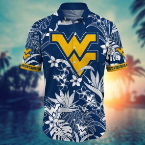West Virginia Mountaineers NCAA Flower Hawaii Shirt For Fans Ver 15