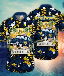 West Virginia Mountaineers NCAA Flower Hawaii Shirt For Fans Ver 2