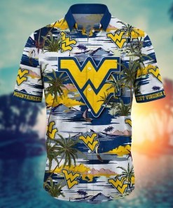 West Virginia Mountaineers NCAA Flower Hawaii Shirt For Fans Ver 20