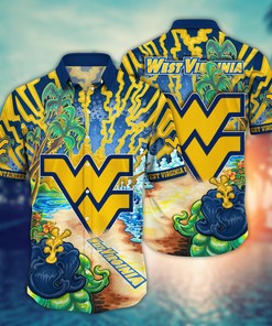West Virginia Mountaineers NCAA Flower Hawaii Shirt For Fans Ver 21