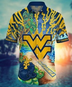 West Virginia Mountaineers NCAA Flower Hawaii Shirt For Fans Ver 21