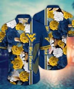 West Virginia Mountaineers NCAA Flower Hawaii Shirt For Fans Ver 24