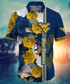 West Virginia Mountaineers NCAA Flower Hawaii Shirt For Fans Ver 24