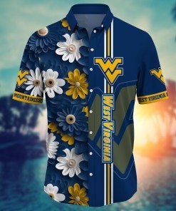 West Virginia Mountaineers NCAA Flower Hawaii Shirt For Fans Ver 26