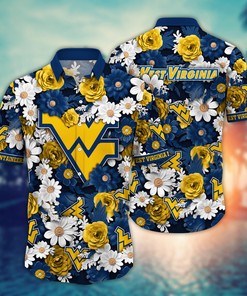 West Virginia Mountaineers NCAA Flower Hawaii Shirt For Fans Ver 3