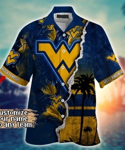 West Virginia Mountaineers NCAA Flower Hawaii Shirt For Fans Ver 33