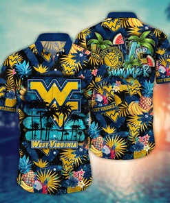 West Virginia Mountaineers NCAA Flower Hawaii Shirt For Fans Ver 34