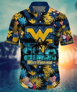West Virginia Mountaineers NCAA Flower Hawaii Shirt For Fans Ver 34