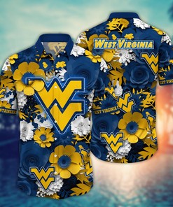 West Virginia Mountaineers NCAA Flower Hawaii Shirt For Fans Ver 35