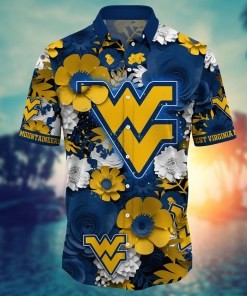 West Virginia Mountaineers NCAA Flower Hawaii Shirt For Fans Ver 35
