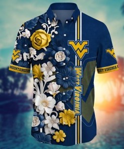 West Virginia Mountaineers NCAA Flower Hawaii Shirt For Fans Ver 36