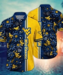 West Virginia Mountaineers NCAA Flower Hawaii Shirt For Fans Ver 4