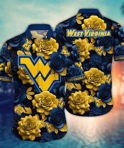 West Virginia Mountaineers NCAA Flower Hawaii Shirt For Fans Ver 5