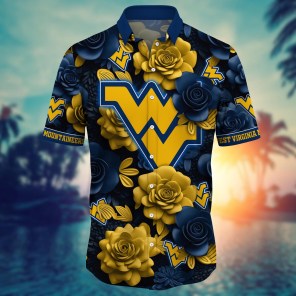 West Virginia Mountaineers NCAA Flower Hawaii Shirt For Fans Ver 5