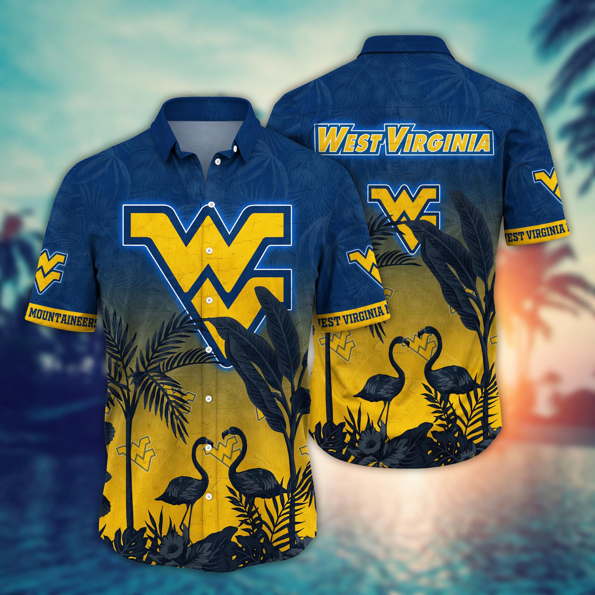 West Virginia Mountaineers NCAA Flower Hawaii Shirt For Fans Ver 9