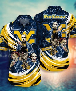 West Virginia Mountaineers NCAA Halloween Horror Movies Hawaiian Shirt for Men And Women