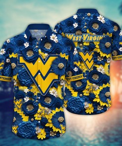 West Virginia Mountaineers NCAA Hawaiian Shirt for This Summer Customize Shirt Any Team