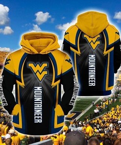 West Virginia Mountaineers NCAA for Mountaineers 3D All Over Print Hoodie, Zip-Up Hoodie