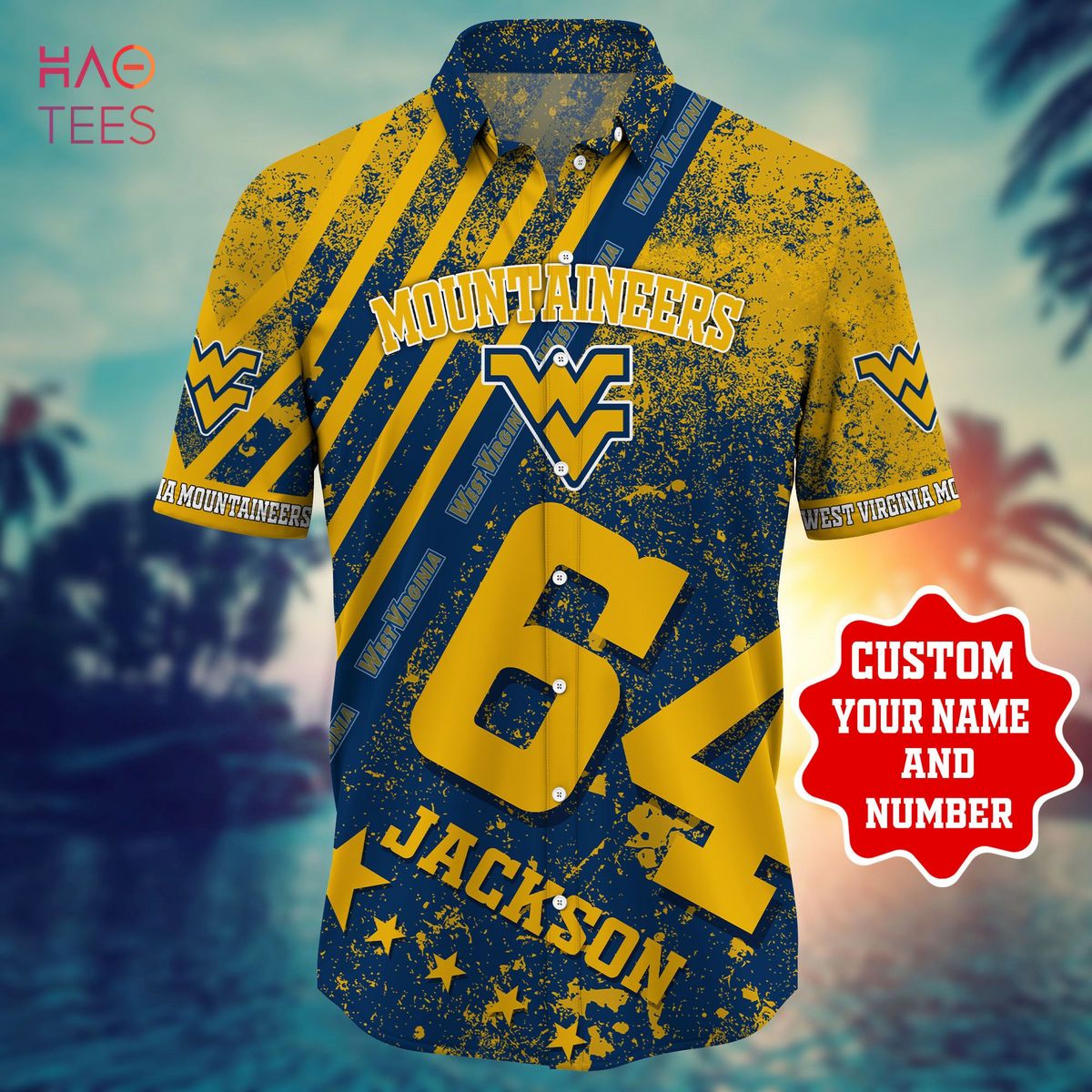 West Virginia Mountaineers Personalized Hawaiian Shirt