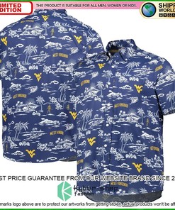 West Virginia Mountaineers Reyn Spooner Navy Hawaiian Shirt