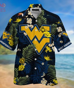 West Virginia Mountaineers Summer Hawaiian Shirts, With Tropical Patterns for Fans