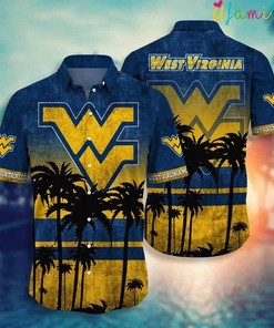 West Virginia Mountaineers Wvu Hawaiian Shirt