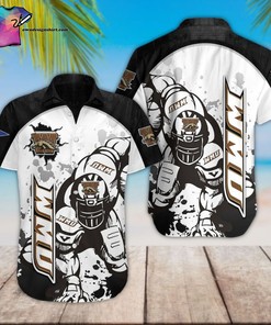 Western Michigan Broncos Football Player Hawaiian Shirt
