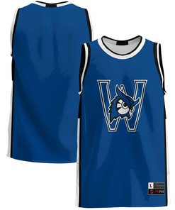 Westfield State Owls Basketball Jersey - Blue Ncaa