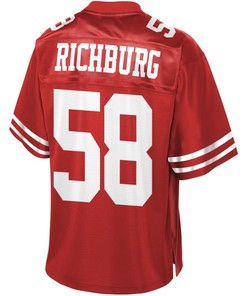 Weston Richburg San Francisco 49ers Nfl Pro Line Team Player Jersey - Scarlet