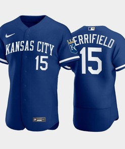 Whit Merrifield 15 Kansas City Royals 2022-23 Blue Men's Jersey