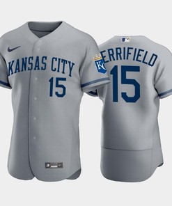 Whit Merrifield 15 Kansas City Royals 2022-23 Gray Men's Jersey