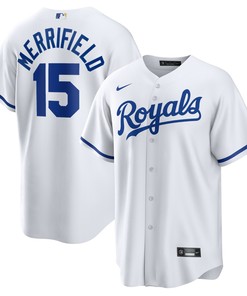 Whit Merrifield Kansas City Royals Home Replica Player Jersey White Mlb