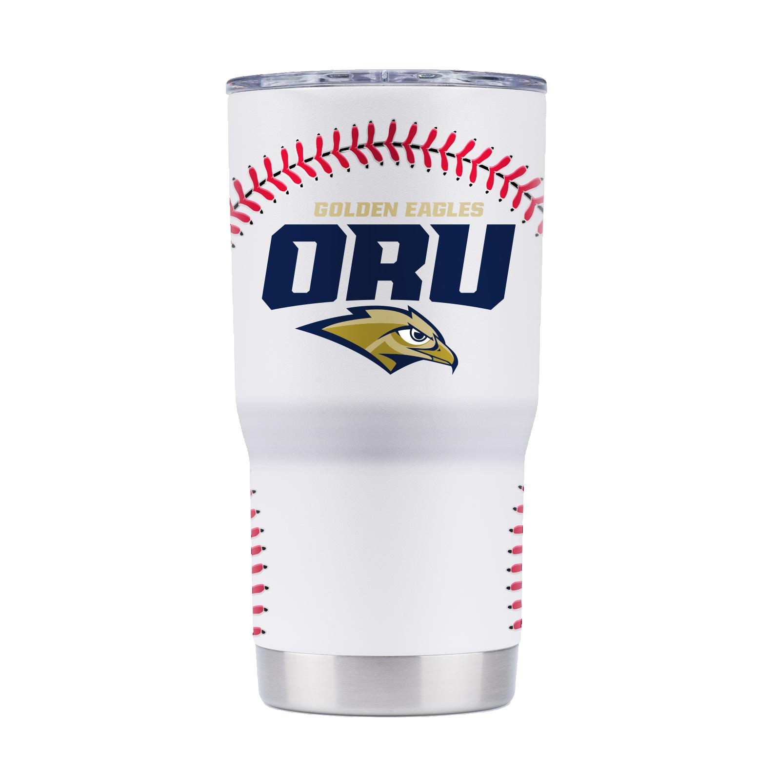 White Oral Roberts Baseball Tumbler - Perfect for Baseball Fans