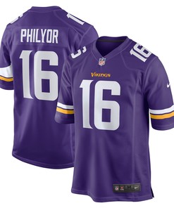 Whop Philyor Minnesota Vikings Game Jersey - Purple Nfl