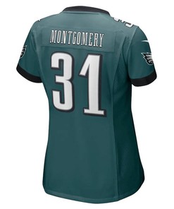 Wilbert Montgomery 31 Philadelphia Eagles Women's Retired Player Jersey - Midnight Green