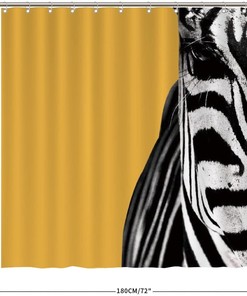 Wild Animals Shower Curtain featuring Zebra print by ArogGeld- Perfect for Bathroom Decor