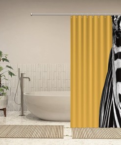 Wild Animals Shower Curtain featuring Zebra print by ArogGeld- Perfect for Bathroom Decor