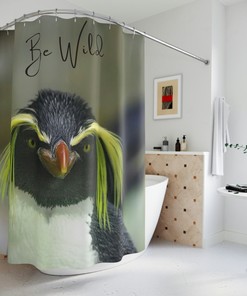 Wild Penguin Shower Curtain for Your Adventurous Bathroom Decor