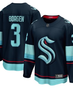 Will Borgen Seattle Kraken Fanatics Branded Home Breakaway Player Jersey - Deep Sea Blue Nhl