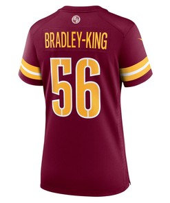 Will Bradley-King Washington Commanders Women's Game Player Jersey - Burgundy
